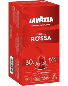Nespresso Qualità Rossa Coffee Pods, Aluminium Capsules, 30 Capsules 171 g