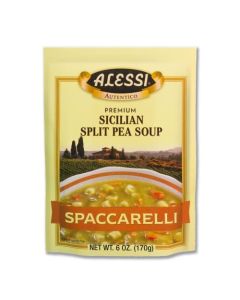 Alessi Autentico Premium Soups Traditional Flavors 6oz Sicilian Split Pea Pack of 6