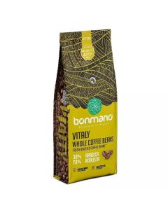Bonmano Vitaly Whole Coffee Beans Fresh Roasted Coffee Beans 30% Arabica 70% Robusta- 250gms