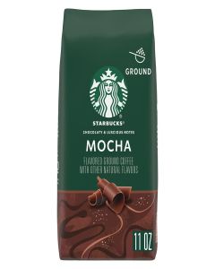Starbucks Ground Coffee, Flavored Hot or Iced Coffee, Mocha, 11 oz