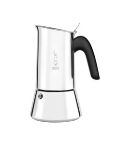 Bialetti Venus Caffettiera in Acciaio INOX Adatta allInduzione Inossidabile Argento 6 Tazze