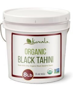 Kevala Organic Black Tahini - 8 lb Gluten Free Black Sesame Paste