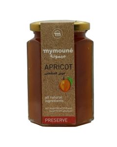 MYMOUNE Apricot Jam 350g / 73% Fruit Content / Natural, No Artificial Additives / Premium Lebanese Fruit Preserve