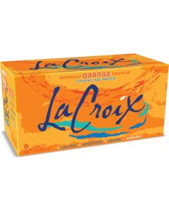 La Croix Sparkling Water Orange 12 Fl Oz pack of 8