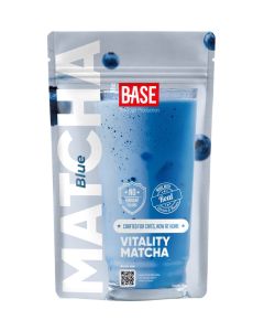 The Base Beverage Butterfly Pea Matcha Blend with Blueberry, 150g Powder