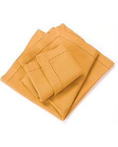100 Cotton Cloth Napkins Set of 12 Hemstitched 18x18 Inch Decorative Soft Durable Washable Reusable Perfect for Dining Table Dcor Farmhouse Christmas Dinner Party Wedding Everyday Use Mustard