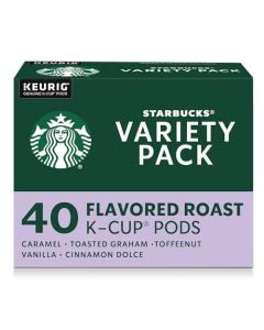 Starbucks KCup Coffee Pods Flavored Hot or Iced Coffee Variety Pack 40 Keurig Pods