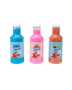Nostalgia KoolAid Cotton Candy Variety Kit 3 Flossing Sugar Flavors Blue Raspberry Strawberry Tropical Punch 7oz Bottles Compatible with Cotton Candy Makers Party Supplies