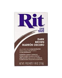 All Purpose Concentrated Rit Dye Powder Single Pack for Clothing Dcor and Crafts Dark Brown