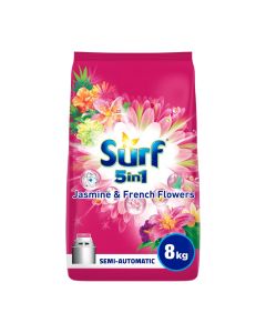 Surf Fabric Solution Wash Washing Powder Semi-Automatic, Jasmine & French Flowers, 8 KG