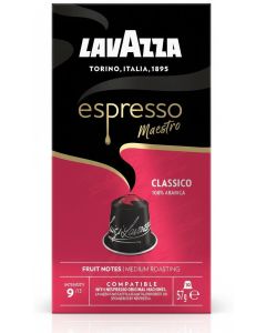 Nespresso Compatible Espresso Maestro Classico 10 Coffee Capsules 57g