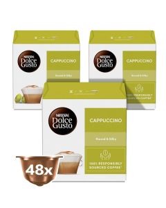 Cappuccino 16 Coffee Capsules 186.4g Pack of 3
