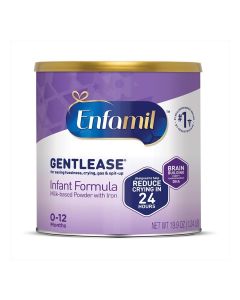 Gentlease Baby Formula, Clinically Proven to Reduce Fussiness, Crying, Gas & Spit-up in 24 hours, Brain-Building Omega-3 DHA & Choline, Baby Milk, 19.9 Oz Powder Can