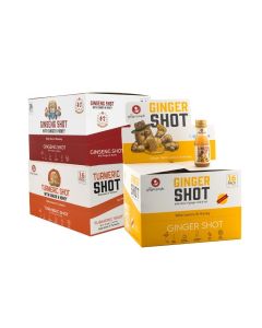 Ginger Beverages Set (Ginger Shot 30Ml Pack of 16pc with Ginseng Shot 30Ml Pack of 16pc with Turmeric Shot Pack of 16pc)
