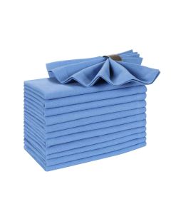 Hausattire Reusable Napkins Cloth Washable 100 Cotton 18x18 Inch Dinner NapkinsTable Napkins for Spring Easter Basket Decor Set of 12 Cloth Napkins for Home Banquet Wedding Light Blue