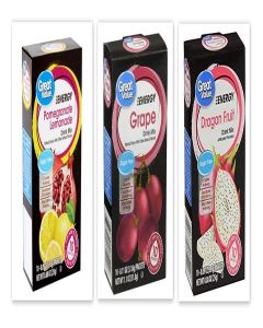 Great Value Energy Drink Mix bundle: 2x Dragon Fruit, 2x Grape; 2x Pomegranate Lemonade