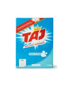 TAJ Detergent Powder 2.5KG – 2IN1 BLUE Laundry Washing Powder Deep Clean Stain Remover Fresh Clothes