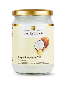 Earth's Finest Virgin Coconut Oil 500ml - Cold Pressed, 100% Pure