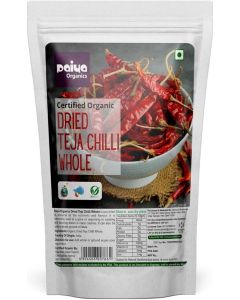 Dried Red Chilli Whole Lal Mirch Natural Handpicked Sun Dried Spice & Hot Flavor Great for Cooking 200g