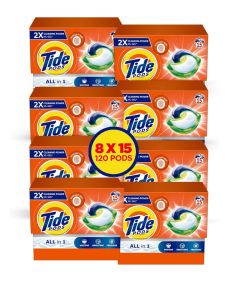 Tide Pods Capsules Regular 15CT Mega Box 120 Pcs