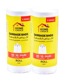 10 Gallons,Garbage Bags Rolls 54*60, Pack of 2(60 Garbage Bags), X Small bin bags,Trash Bags
