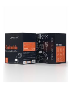 Speciality Drip Coffee Bags Colombia Single-Serve Pour-Over Medium Roast, 8 Bags
