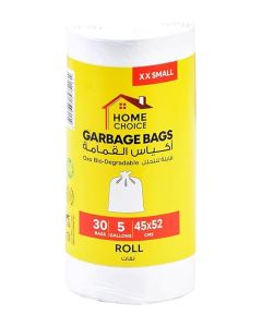 5 Gallons, Pack of 30-Pieces, Size 45*52 cm, Pack of 30 Trash Bags,Bio-degradable Garbage Bags Roll, Bin Liners