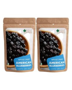 2x200gm Whole Dried American Blueberries Exotic Dry Fruit King of Antioxidant Pack of 2