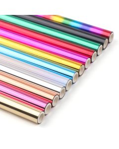 BAOFALI 12 PCS Per 59inx426ft Heat Activated FoilHot Foil Roll Heat Activated Foil FoilFoil Transfer Sheets for Scrapbooking Use with hot Foiling Pens AdhesivesGlue 12 Colors