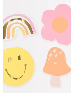 Happy Face Icons Die cut Napkins