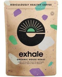 Organic Wholebean Coffee - 450g Pack - Mycotoxin Free, Mould Free & Polyphenol Rich Medium Roast, 450g