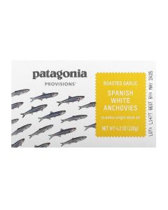 Patagonia Provisions, Roasted Garlic Spanish White Anchovies in Extra-Virgin Olive Oil, 4.2 oz (120 g)