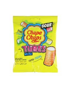 Chupa Chups Mini Tubes Center Filling Sour Chewy Tubes- 85.5gms