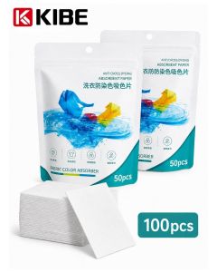 100 Pcs of color difference inhibitor for laundry, which can be used to prevent clothes from getting stained.