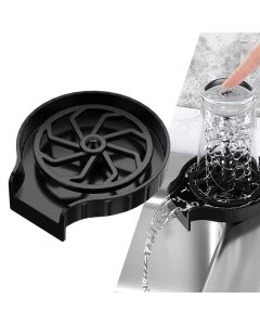 MVM Enterprise Automatic Glass Washer for Kitchen Cup Bottle Riner for Sink Quick Cafe Washer Accessory Cleaner with Perfect Pressure of Water Glass Unique Design Matte Black