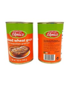 Fratelli DAmico Cooked Wheat Grain Grano Cotto 2 Cans For Easter Wheat Pie Pastiera Napoletana di Grano Italian Import