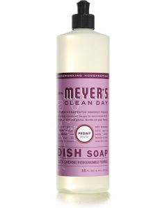 MRS. MEYER'S Clean Day Liquid Dish Soap, Biodegradable Formula, Peony, 16 fl. oz