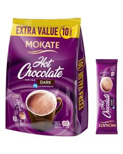 Dark Hot Chocolate Drink with Magnesium 10 Sachets 180g