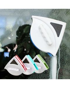 FLOITTUY Magnetic Window Glass Cleaner Doublefaced Glass Cleaner DoubleSide Glazed Two Sided Wiper with 2 Extra Cleaning Cotton Squeegee Washing Equipment Household Magnet