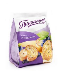 Pshenitsyn Rusks With Raisins Luxe,200 gm