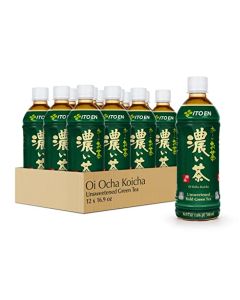 Ito En Oi Ocha Unsweetened Bold Green Tea 169 Fluid Ounce Pack of 12 Unsweetened Low Calorie