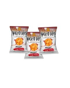 GRAMI SUPERFOODS Millet Wicked Bites/Nutritious and Gluten-Free Snack/On-the-Go Energy/Healthy Cravings/Pack of 3/Each Packs 40g