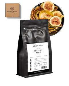 AWAFI MILL Fig Fruit Slices / Naturally Dried Figs / Soft, Chewy and Sweet Snack - 500 g / 17.6 Oz