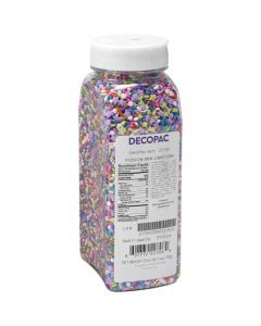 DecoPac Unicorn Fusion Mix Sprinkles 27oz Magical Candy Sprinkles in Handheld Container Edible Decorations For Celebration Cakes Cupcakes Cookies and Donuts