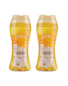 Lenor Gold Orchid In-Wash Scent Booster Beads Pack of 2 (2 x 195g, Total 390g) – Long Lasting Laundry Perfume, Fabric Freshness Booster, Premium Clothes Fragrance UAE