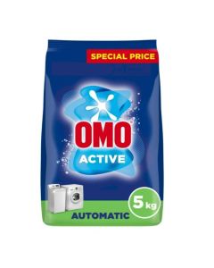 OMO Automatic Laundry Detergent Powder, Touch of Comfort, up to 100% stain removal in 1 wash*, 5 Kg.