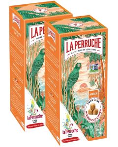 La Perruche Pure Cane Brown Sugar Cubes (750G/1.65Lb Box) / Ideal Coffee Sugar Cubes / Pack of 2