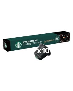 NESPRESSO Ristretto Espresso Shot Coffee , Dark Roast, Coffee Capsules (10 Capsules), 57 grams