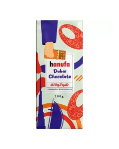 Hanufa Dubai Viral Kunafa Milk Chocolate With Pistachio And Kunafa- 200gms