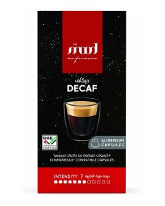 Nespresso Compatible Aluminium Coffee Capsules, Decaf, 55g (10 Capsules)